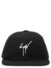 Giuseppe Zanotti Cohen Signature Logo Baseball Cap In Black