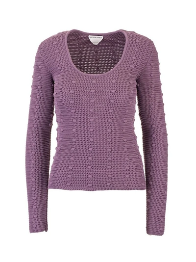 Bottega Veneta Women's  Purple Other Materials Sweater