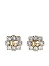 GUCCI DOUBLE G CRYSTAL EARRINGS