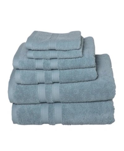 Talesma Element 6-pc. Turkish Cotton Towel Set Bedding In Blue