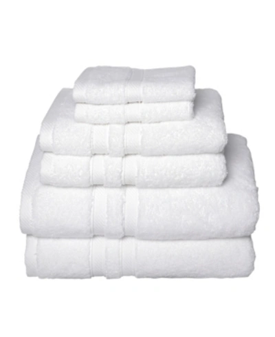Talesma Element 6-pc. Turkish Cotton Towel Set Bedding In White