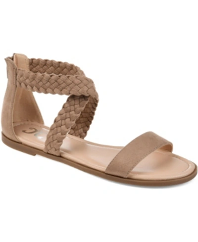 Journee Collection Women's Lucinda Sandals Women's Shoes In Taupe