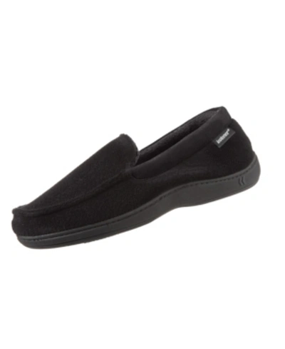 Isotoner Signature Signature Men's Microterry Jared Moccasin Slippers With Memory Foam In Black