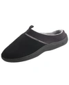 ISOTONER SIGNATURE ISOTONER SIGNATURE MEN'S MICROTERRY JARED HOODBACK SLIPPERS WITH MEMORY FOAM