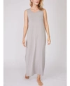 Pure Fiber Pleated Back Drape Dress In Gray