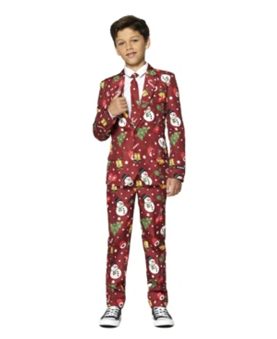 Suitmeister Kids' Big Boys Icons Christmas Light Up Suit In Red
