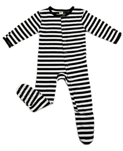Earth Baby Outfitters Baby Boys And Girls Organic Viscose From Bamboo Footie In Black