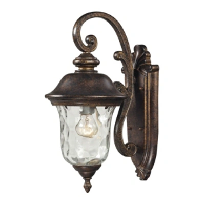 Elk Lighting 1 Light Outdoor Wall Mount In Regal Bronze