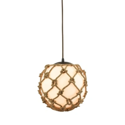 Elk Lighting Coastal Inlet 1 Light Pendant In Oil Rubbed Bronze