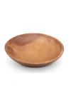 ARTHUR COURT ACACIA WOOD SERVING BOWL FOR FRUITS OR SALADS CALABASH ROUND SHAPE STYLE LARGE WOODEN SINGLE BOWL