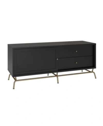 Cosmoliving By Cosmopolitan Nova Tv Stand For Tvs Up To 65" In Black