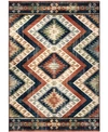 PALMETTO LIVING ORIAN ALEXANDRIA KILIM DIAMONDS FADED RED 5'1" X 7'6" AREA RUG