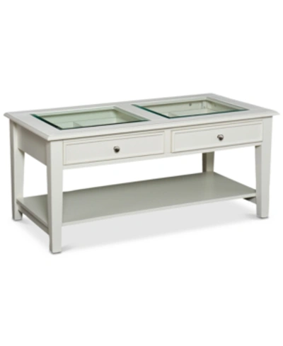 Southern Enterprises Panorama Coffee Table In White