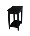 International Concepts Narrow End Table In Black