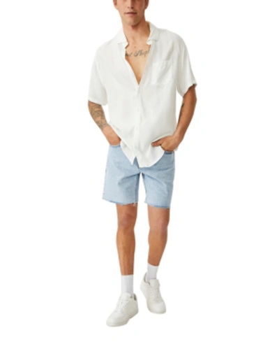 Cotton On Men's Cuban Short Sleeve Shirt In White