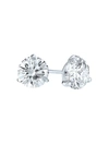 Kwiat Women's Stud Platinum & Diamond Solitaire Round Stud Earrings/0.50 Tcw In White Gold