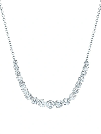 Kwiat Women's Riviera 18k White Gold & Diamond Line Graduated Necklace