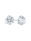 Kwiat Women's Stud Platinum & Diamond Solitaire Round Stud Earrings/1.0 Tcw In White Gold
