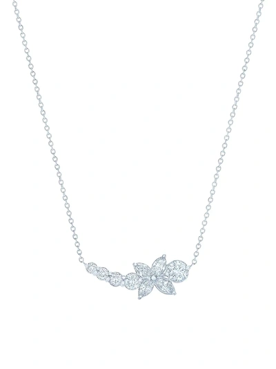 Kwiat Women's Vine 18k White Gold & Diamond Bar Pendant Necklace