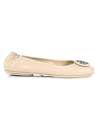 Tory Burch Minnie Patent Leather Ballet Flats In Dolce De Leche