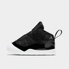 Nike Babies' Jordan Infant Air Retro 11 Crib Shoes In Black/black/white