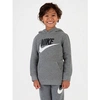 Nike Big Boys Sportswear Club Fleece Pullover Hoodie In Grey