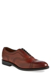 Allen Edmonds Strand Cap Toe Oxford In Dark Chili Burnished