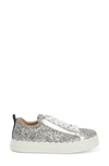 Chloé Lauren Glitter Low-top Sneakers In Sliver Grey