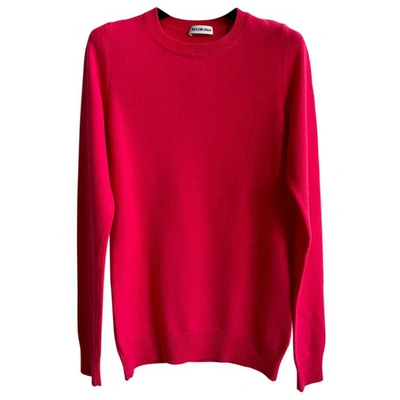 Pre-owned Balenciaga Wool Jumper In Pink
