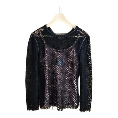 Pre-owned Alexander Wang Lace Top In Black