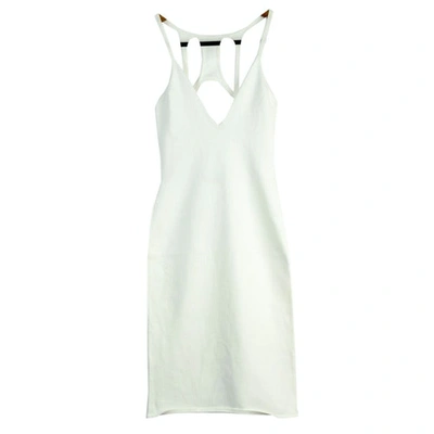 Pre-owned Dsquared2 Mid-length Dress In White