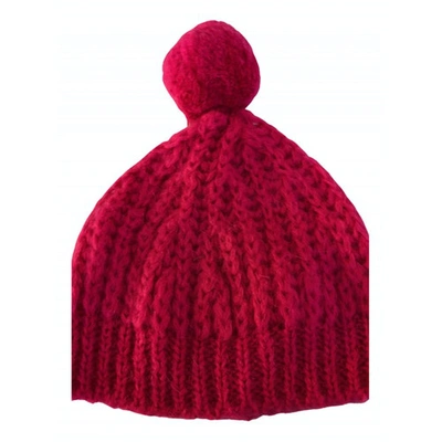 Pre-owned Dondup Wool Beanie In Pink