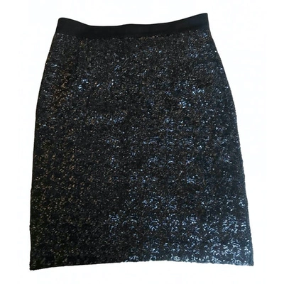 Pre-owned Whistles Glitter Mid-length Skirt In Blue