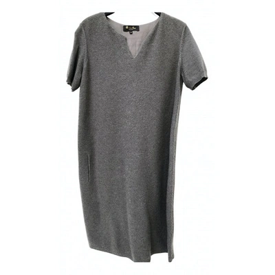 Pre-owned Loro Piana Cashmere Mid-length Dress In Grey