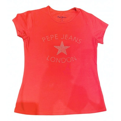 Pre-owned Patrizia Pepe Red Cotton Top