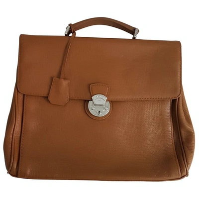 Pre-owned Bally Leather Satchel In Brown