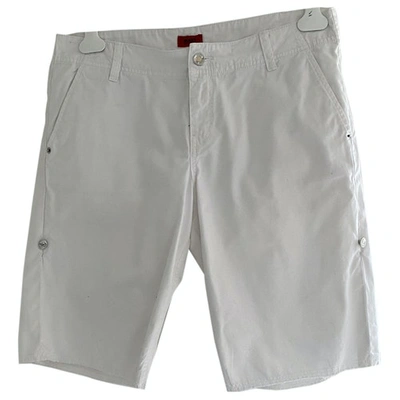 Pre-owned Hugo Boss White Denim - Jeans Shorts