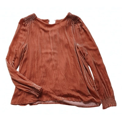 Pre-owned Sézane Fall Winter 2019 Pink Velvet  Top