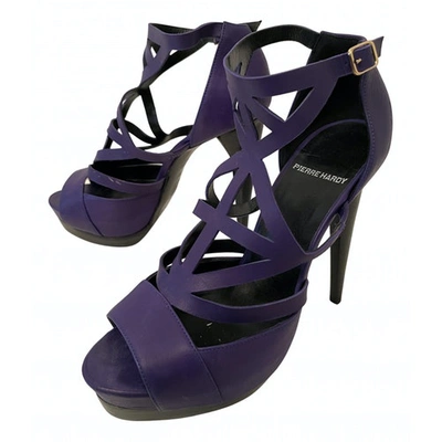 Pre-owned Pierre Hardy Leather Sandals In Purple