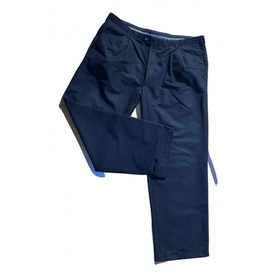 Pre-owned Missoni Trousers In Blue