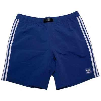 Pre-owned Adidas Originals Blue Polyester Shorts