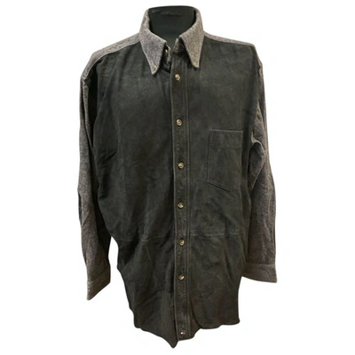 Pre-owned Tommy Hilfiger Wool Shirt In Anthracite