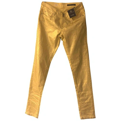 Pre-owned Tommy Hilfiger Slim Jeans In Gold