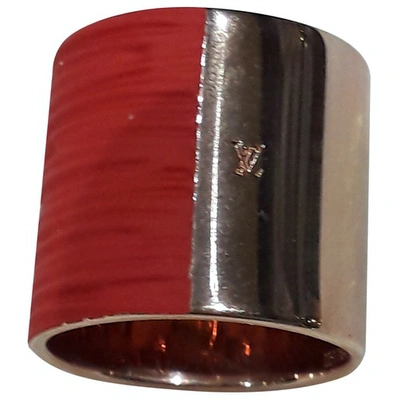 Pre-owned Louis Vuitton Leather Ring In Red