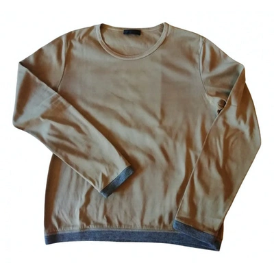 Pre-owned Prada Camel Cotton T-shirts