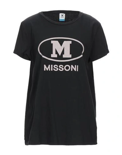 M Missoni T-shirts In Black