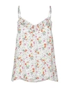 Essentiel Antwerp Floral-print Ruffle Camisole In White
