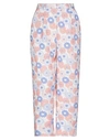 Kenzo Floral Embroidered Cropped Trousers In Ivory