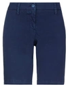 Blauer Woman Shorts & Bermuda Shorts Midnight Blue Size 27 Cotton, Elastane