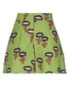 La Doublej Good Butt Cactus-print Shorts In Green